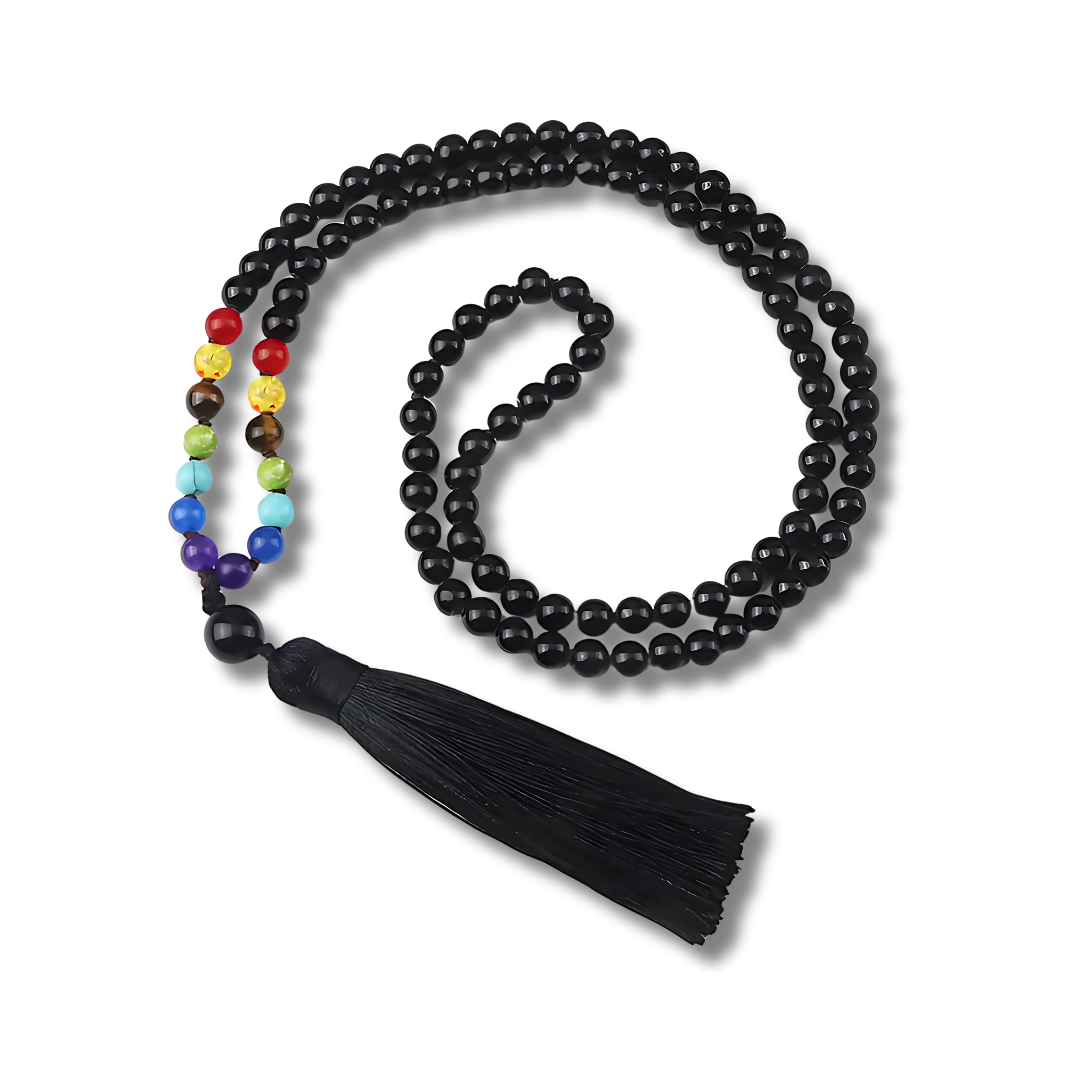 Seven Chakra Mala Beads with Tassel