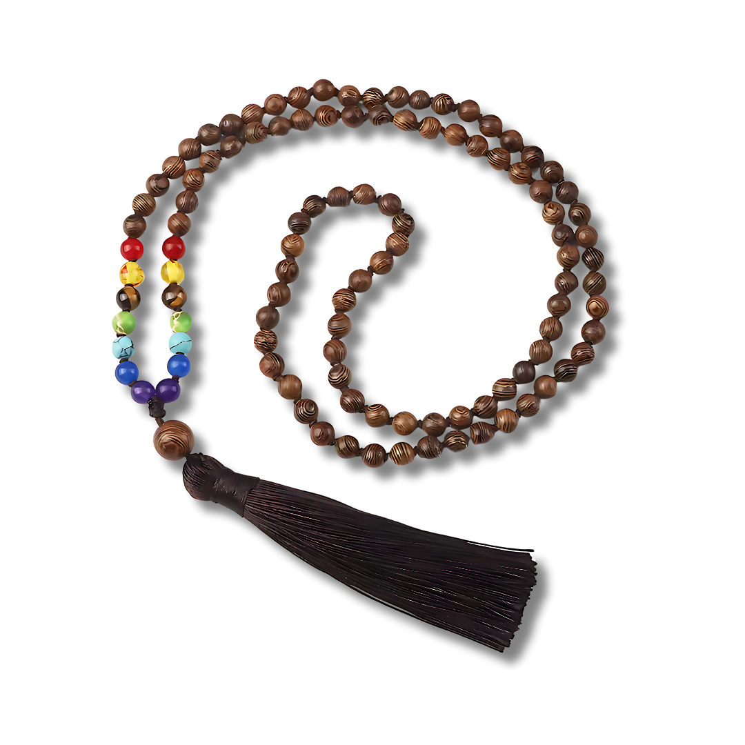 Seven Chakra Mala Beads with Tassel