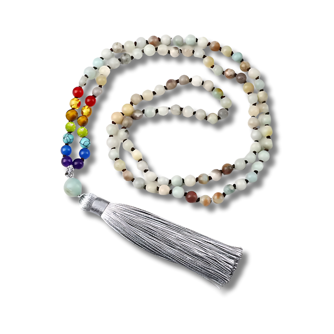 Seven Chakra Mala Beads with Tassel