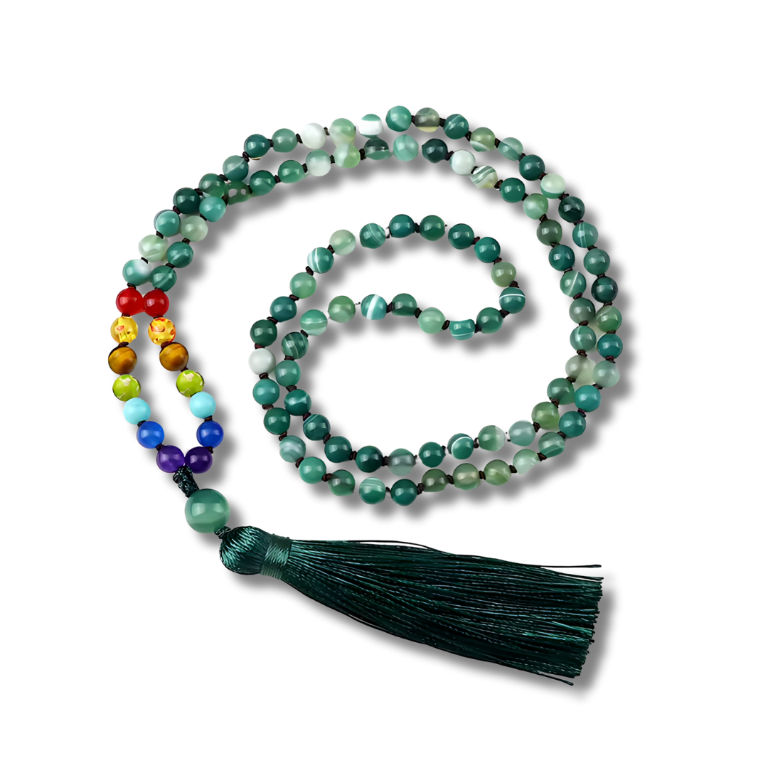 Seven Chakra Mala Beads with Tassel